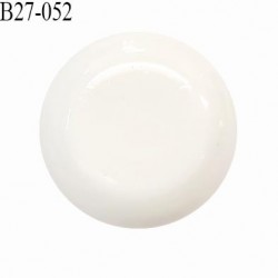 Bouton 27 mm en pvc couleur naturel accroche avec un anneau diamètre 27 mm épaisseur 11 mm prix à la pièce
