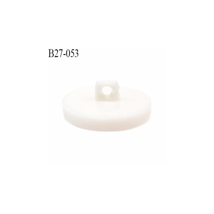 Bouton 27 mm en pvc couleur naturel accroche avec un anneau diamètre 27 mm épaisseur 6 mm prix à la pièce