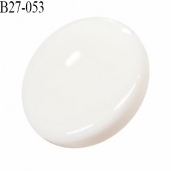 Bouton 27 mm en pvc couleur naturel accroche avec un anneau diamètre 27 mm épaisseur 6 mm prix à la pièce