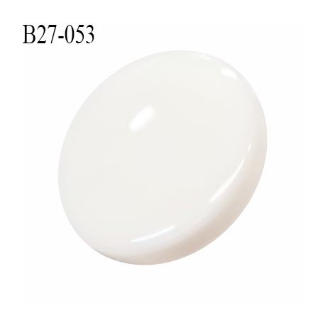 Bouton 27 mm en pvc couleur naturel accroche avec un anneau diamètre 27 mm épaisseur 6 mm prix à la pièce