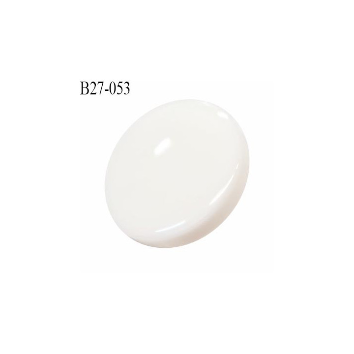 Bouton 27 mm en pvc couleur naturel accroche avec un anneau diamètre 27 mm épaisseur 6 mm prix à la pièce