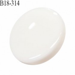 Bouton 18 mm en pvc couleur naturel accroche avec un anneau diamètre 18 mm épaisseur 5 mm prix à la pièce