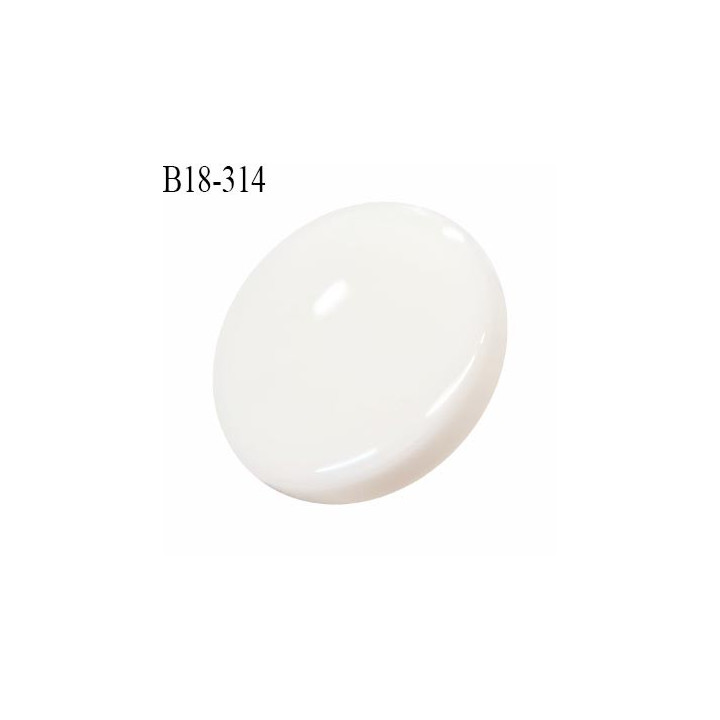 Bouton 18 mm en pvc couleur naturel accroche avec un anneau diamètre 18 mm épaisseur 5 mm prix à la pièce