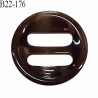 Bouton 22 mm en pvc couleur marron 4 trous diamètre 22 mm épaisseur 3 mm prix à la pièce