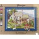 Canevas à broder 60 x 45 cm marque LILLIPUT LANE thème COTTAGE ANGLAIS HIGH GHYLL