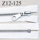Fermeture zip 12 cm non séparable couleur blanc largeur 3.3 cm zip nylon couleur gris longueur 12 cm prix à la pièce