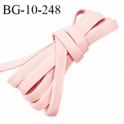 Cache armature et baleine underwire 10 mm couleur rose très doux au toucher largeur 10 mm prix au mètre