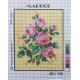 Canevas à broder 20 x 25 cm  marque MARGOT thème FLEURS les roses