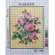 Canevas à broder 20 x 25 cm marque MARGOT thème FLEURS les roses