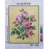 Canevas à broder 20 x 25 cm marque MARGOT thème FLEURS les roses