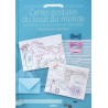 Livre MANGO Cartes postales du bout du monde en broderie traditionnelle de Marie-Anne RETHORET-MELIN