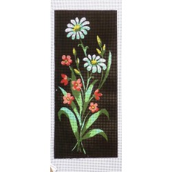 Canevas à broder 20 x 45 cm RETOUCHE MAIN thème FLEURS