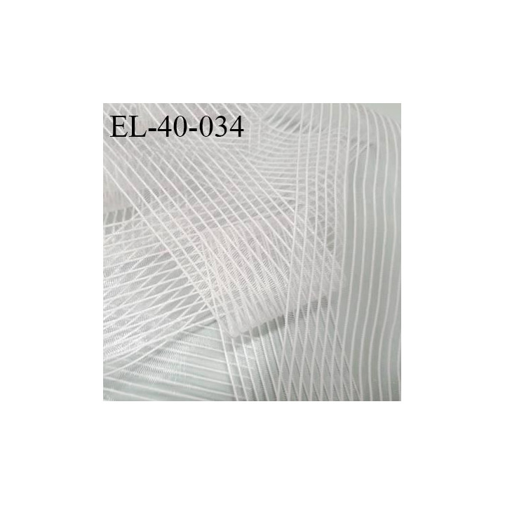 Elastique 40 mm plat fronceur à smock séchage rapide très haut de gamme largeur 40 mm couleur naturel prix au mètre