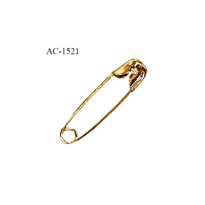 Mini épingle à nourrice longueur 19 mm largeur 4 mm en métal couleur or prix pour un lot de 20 pièces