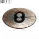 Bouton 18 mm en métal couleur laiton motif fleur diamètre 18 mm épaisseur 2 mm accroche avec un anneau prix à la pièce