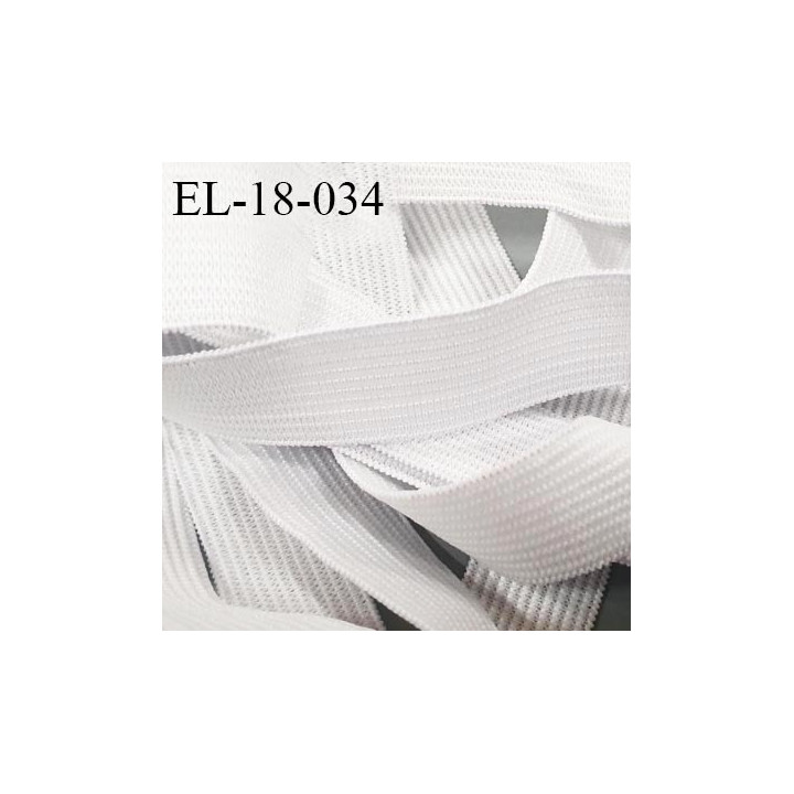 Elastique 18 mm spécial lingerie élastique respirant largeur 18 mm couleur naturel fabriqué en France prix au mètre