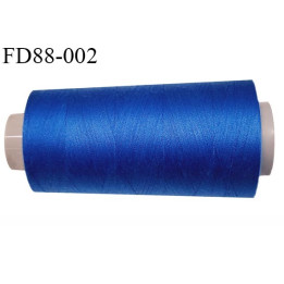 Destockage Cone 5000 m fil  polyester n°120 couleur bleu longueur 5000 mètres  bobiné en France
