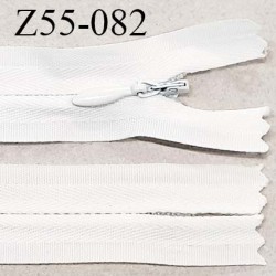 Fermeture zip 55 cm non séparable couleur naturel zip glissière nylon invisible largeur 5 mm longueur 55 cm prix à l'unité