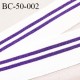 Bord-Côte 50 mm bord cote jersey maille synthétique couleur naturel et violet pailleté prix à la pièce