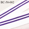 Bord-Côte 50 mm bord cote jersey maille synthétique couleur naturel et violet pailleté prix à la pièce