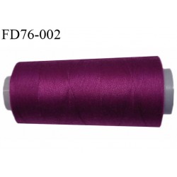 Destockage Cone 5000 m fil polyester n°120 couleur pivoine longueur 5000 mètres bobiné en France