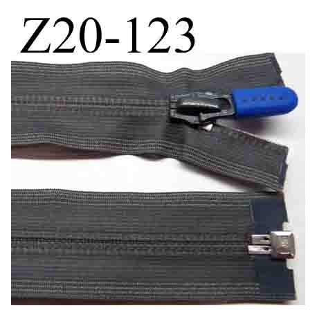 fermeture éclair invisible grise longueur 20 cm largeur 3 cm couleur gris séparable glissière zip nylon largeur 6.5 cm