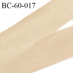 Bord-Côte 60 mm bord cote jersey maille synthétique couleur chair largeur 6 cm longueur 100 cm prix à la pièce