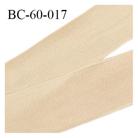 Bord-Côte 60 mm bord cote jersey maille synthétique couleur chair largeur 6 cm longueur 100 cm prix à la pièce