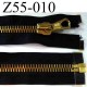 fermeture éclair longueur 55 cm couleur noir séparable superbe largeur 3,4 cm largeur de la glissière zip métal 9 mm
