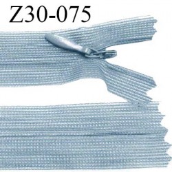 Fermeture zip 30 cm non séparable couleur jaune poussin largeur 2.5 cm zip nylon invisible longueur 30 cm prix à l'unité