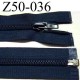 fermeture éclair longueur 50 cm couleur bleu séparable largeur 3.2 cm zip glissière nylon largeur du zip 6 mm