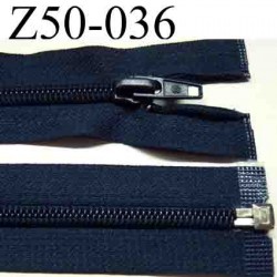 fermeture zip à glissière longueur 50 cm couleur bleu séparable largeur 3.2 cm zip glissière nylon largeur du zip 6 mm