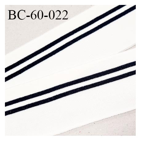 Bord-Côte 60 mm bord cote jersey maille synthétique couleur naturel et noir pailleté prix à la pièce