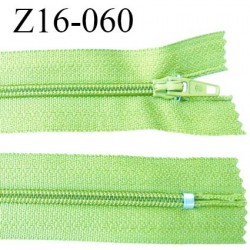 Fermeture zip 16 cm non séparable couleur vert menthe à l'eau zip glissière nylon invisible prix à l'unité