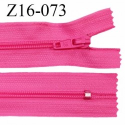 Fermeture zip 16 cm non séparable couleur rose fuchsia zip glissière nylon invisible prix à l'unité