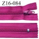 Fermeture zip 16 cm non séparable couleur violine zip glissière nylon prix à l'unité
