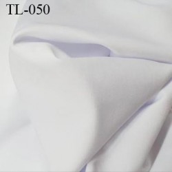 Tissu lycra blanc très haut de gamme 165 gr au m2 largeur 160 cm prix pour 10 cm de longueur et 160 cm de large