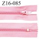 Fermeture zip 16 cm non séparable couleur rose zip glissière nylon prix à l'unité