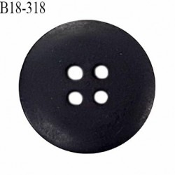 Bouton 18 mm en pvc couleur noir 4 trous diamètre 18 mm épaisseur 4 mm prix à la pièce