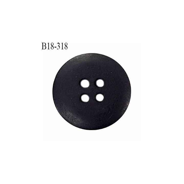 Bouton 18 mm en pvc couleur noir 4 trous diamètre 18 mm épaisseur 4 mm prix à la pièce