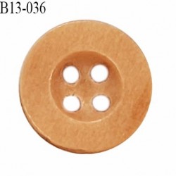 Bouton 13 mm en bois couleur bois naturel diamètre 13 mm épaisseur 4 mm prix à la pièce