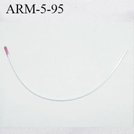 Armature 95  acier laqué blanc  longueur total développé de l'armature 195 mm forme n° 5 prix à la pièce