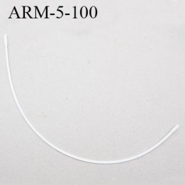 Armature 100  acier laqué blanc  longueur total développé de l'armature 210 mm forme n° 5 prix à la pièce