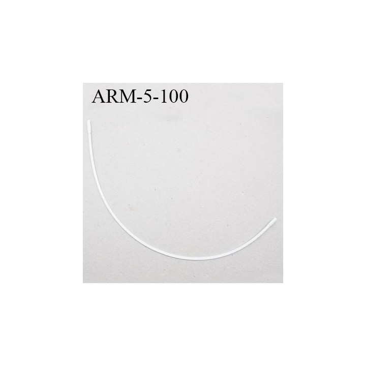 Armature 100  acier laqué blanc  longueur total développé de l'armature 210 mm forme n° 5 prix à la pièce