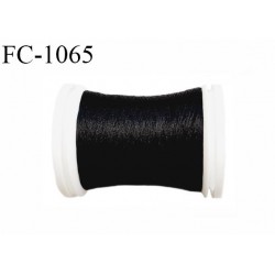 Bobine de 500 m fil mousse polyamide n° 180 très haut de gamme couleur noir longueur de 500 mètres bobiné en France