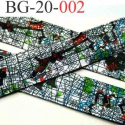 biais galon ruban passe poil en satin couleur noir rouge et vert en décor largeur 20 mm vendu au mètre