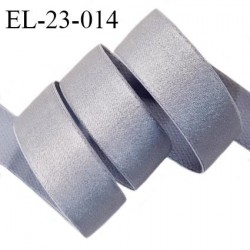Elastique 22 mm lingerie haut de gamme couleur gris de lin bonne élasticité allongement +50% largeur 22 mm prix au mètre