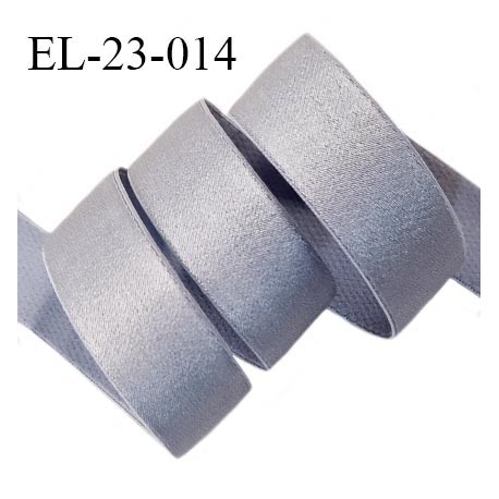 Elastique 22 mm lingerie haut de gamme couleur gris de lin bonne élasticité allongement +50% largeur 22 mm prix au mètre