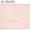 Dentelle broderie 16 cm très haut de gamme extensible largeur 16 cm couleur saumon très douce prix pour un mètre