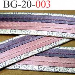 biais galon ruban en satin brillant couleur violet parme rose et gris très beau largeur 20 mm vendu au mètre